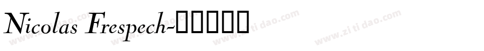 Nicolas Frespech字体转换
